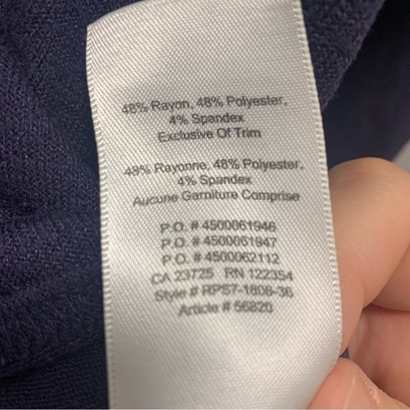 Aritzia Wilfred Free V Neck Sweater Lightweight Blue Rayon Blend - Picture 6 of 9